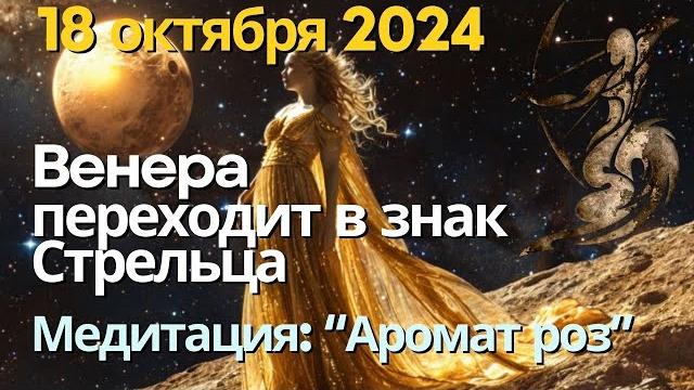 18 октября: Венера переходит в Стрелец. День после напряженного Полнолуния. Медитация "Аромат роз" 18 октября: Венера переходит в Стрелец. День после напряженного Полнолуния. Медитация "Аромат роз"