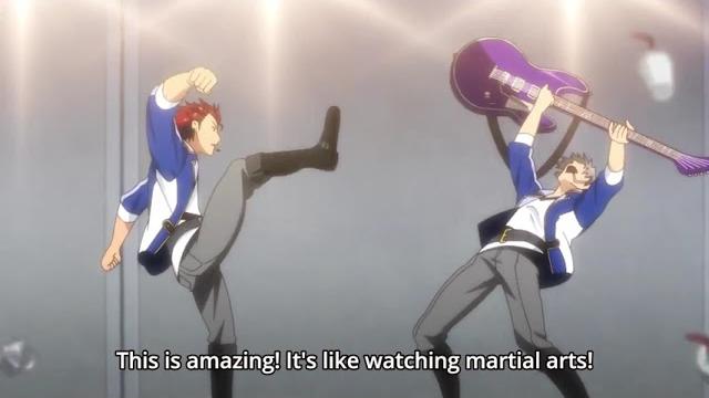 Koga shredding while fighting Kuro Koga shredding while fighting Kuro
