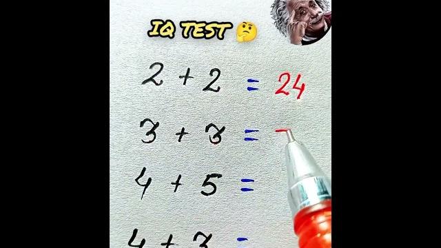 IQ TEST ONLY FOR GINUS #unstoapablestudy0111 #iqtest #mathstricks #iqtestonline #mathpuzzle IQ TEST ONLY FOR GINUS #unstoapablestudy0111 #iqtest #mathstricks #iqtestonline #mathpuzzle