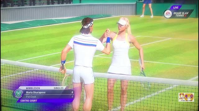 ESPN GRAND SLAM TENNIS 2 EA SPORTS TOURNAMENT CLASSIC SUPERSTAR LEVEL Maria Sharapova VS Pat Cash ESPN GRAND SLAM TENNIS 2 EA SPORTS TOURNAMENT CLASSIC SUPERSTAR LEVEL Maria Sharapova VS Pat Cash