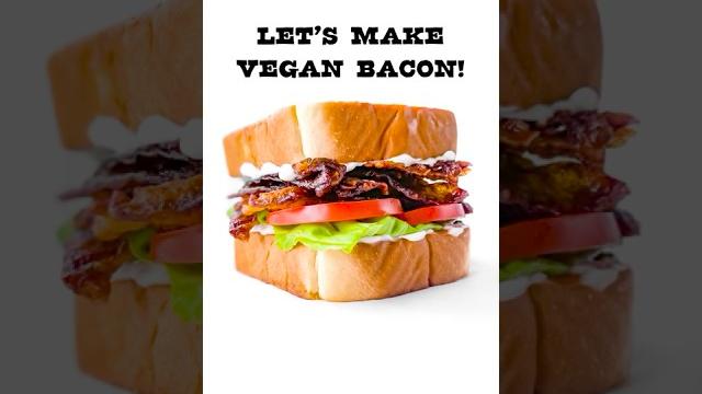 EASY VEGAN BACON! MADE WITH RICE PAPER! #Shorts EASY VEGAN BACON! MADE WITH RICE PAPER! #Shorts