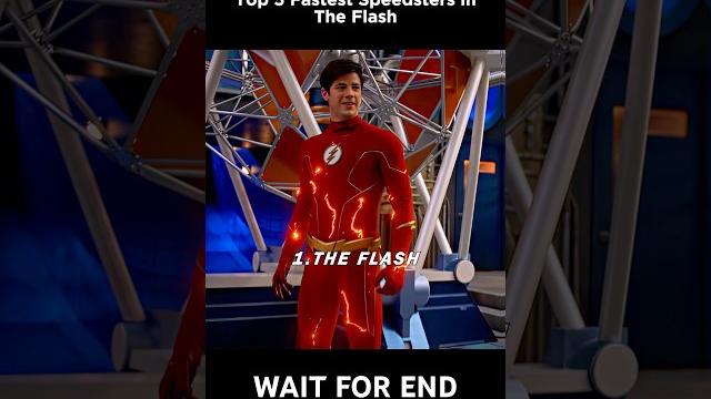 Top 5 Fastest Speedsters In The Flash #theflash #shorts Top 5 Fastest Speedsters In The Flash #theflash #shorts