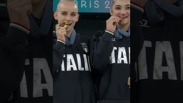 One of the most adorable podium moments from Paris 2024. #Olympics #Paris2024 #Sports One of the most adorable podium moments from Paris 2024. #Olympics #Paris2024 #Sports
