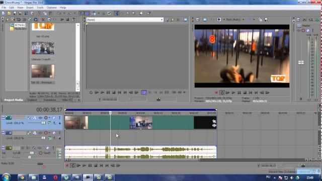 Как открепить аудио дорожку от видео в Sony Vegas Pro Как открепить аудио дорожку от видео в Sony Vegas Pro