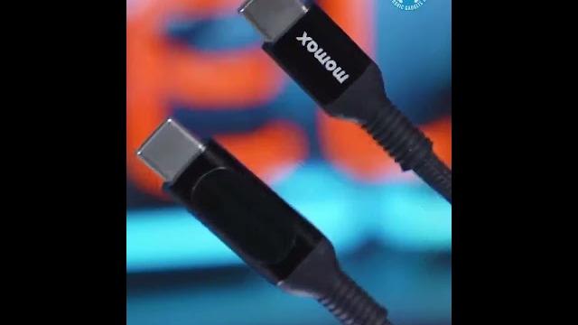MOMAX DC22 1.2m USB-C / Type-C to USB-C / Type-C PD 100W Digital Display Braided Data Sync Charge... MOMAX DC22 1.2m USB-C / Type-C to USB-C / Type-C PD 100W Digital Display Braided Data Sync Charge...