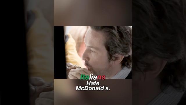 Italians Vs McDonald’s Italians Vs McDonald’s