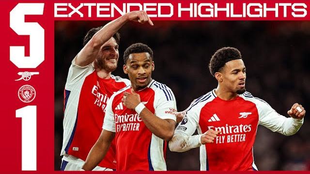 EXTENDED HIGHLIGHTS | Arsenal 5-1 Manchester City | All the goals & moments from a five-goal feast! EXTENDED HIGHLIGHTS | Arsenal 5-1 Manchester City | All the goals & moments from a five-goal feast!