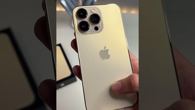 Gold iPhone 13 Pro unboxing Gold iPhone 13 Pro unboxing