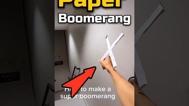 How to make boomerang with paper 🪃,paper boomerang How to make boomerang with paper 🪃,paper boomerang