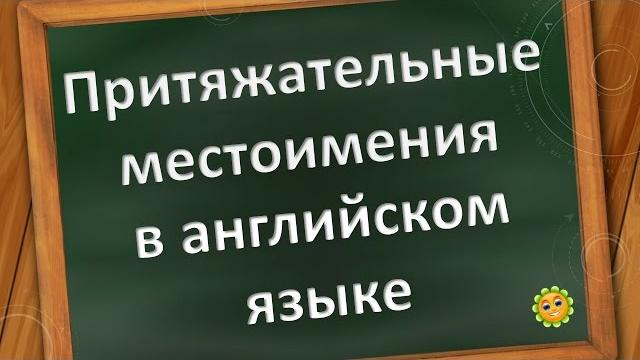 Притяжательные местоимения в английском языке Притяжательные местоимения в английском языке