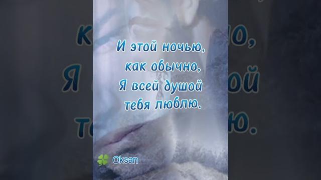 Спокойной ночи,любимый. Спокойной ночи,любимый.