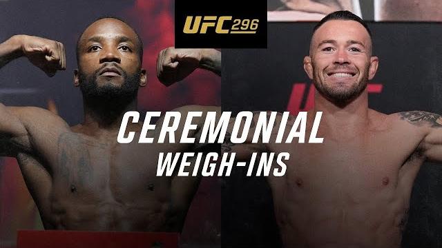 UFC 296: Ceremonial Weigh-Ins UFC 296: Ceremonial Weigh-Ins