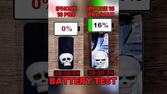 IPHONE 16 PRO VS IPHONE 16 PRO MAX BATTERY TEST? IPHONE 16 PRO VS IPHONE 16 PRO MAX BATTERY TEST?