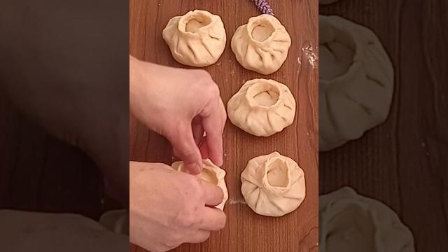 Лепим манты красиво #shorts #video #рецепт #манты Лепим манты красиво #shorts #video #рецепт #манты