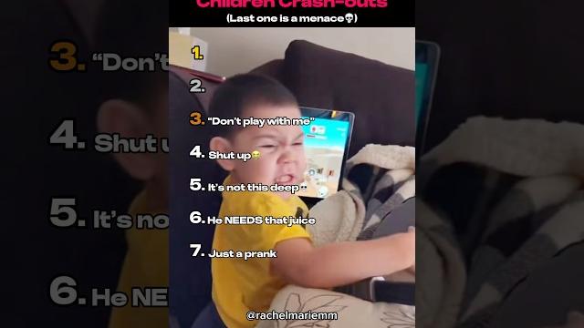 Ranking Worst Children Crash Outs Ranking Worst Children Crash Outs