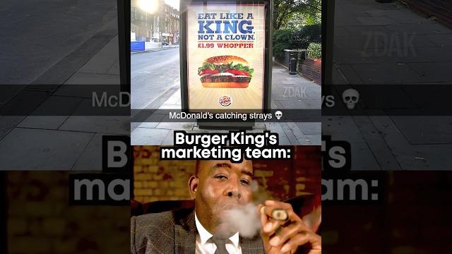 Burger King cooked McDonald’s again ️ Burger King cooked McDonald’s again ️