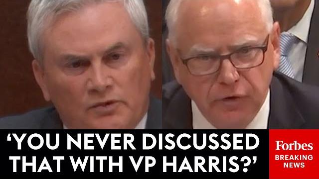BREAKING: Walz Asked Point Blank If He Ever Discussed Biden 'Cognitive Decline' With Harris By Comer BREAKING: Walz Asked Point Blank If He Ever Discussed Biden 'Cognitive Decline' With Harris By Comer