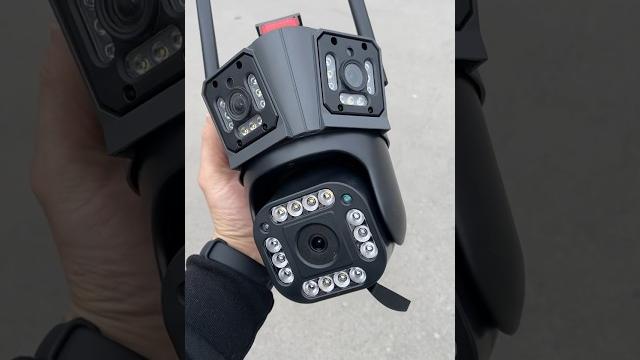 Уличная поворотная 4g камера видеонаблюдения под симкарту с 3 объективами #волгоград #россия Уличная поворотная 4g камера видеонаблюдения под симкарту с 3 объективами #волгоград #россия