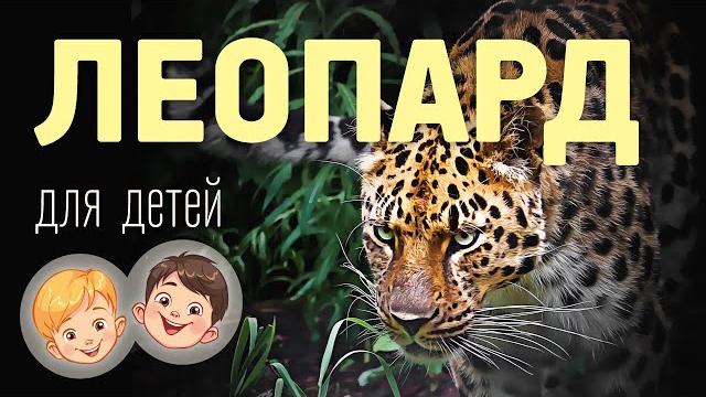Леопард. Видео про животных для детей 3+ Леопард. Видео про животных для детей 3+