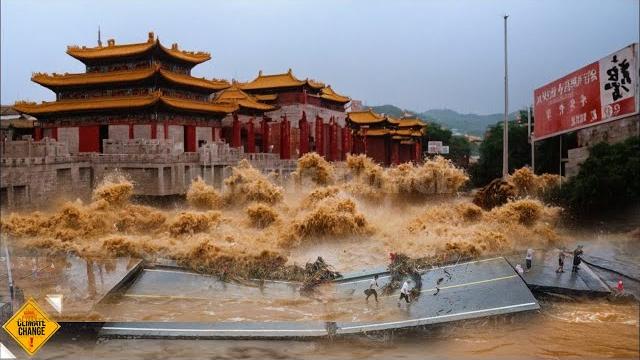CHINA SUBMERGED IN MUD: FLOODS SWEEP AWAY BRIDGES, BURY HOMES IN GUANGXI; DIRE FORECAST IN CHINA CHINA SUBMERGED IN MUD: FLOODS SWEEP AWAY BRIDGES, BURY HOMES IN GUANGXI; DIRE FORECAST IN CHINA
