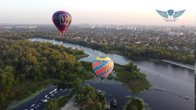 Полет на воздушном шаре над Киевом - Монгольфьер Полет на воздушном шаре над Киевом - Монгольфьер