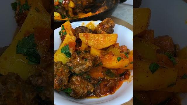 Рецепт ВКУСНОГО Ужина в одной сковородке Рецепт ВКУСНОГО Ужина в одной сковородке