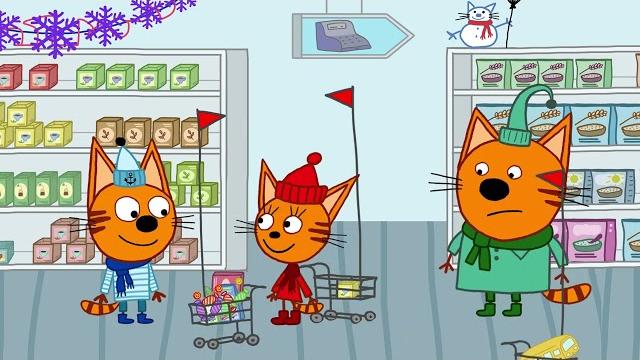Три кота | Поход в магазин | Серия 10 | Мультфильмы для детей Три кота | Поход в магазин | Серия 10 | Мультфильмы для детей