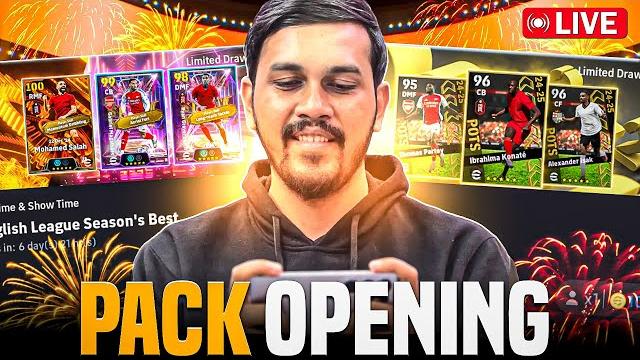 eFootball 25 Mobile BIG TIME & SHOW TIME English League Season's Best Pack Opening | LIVE eFootball 25 Mobile BIG TIME & SHOW TIME English League Season's Best Pack Opening | LIVE