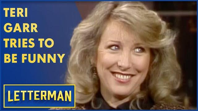 Teri Garr Totally Bombs Telling Jokes | Letterman Teri Garr Totally Bombs Telling Jokes | Letterman