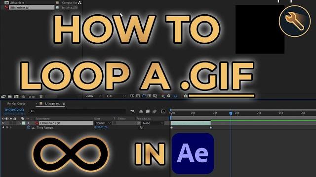 How to keep a gif looping in after effects How to keep a gif looping in after effects