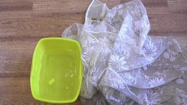 Как отстирать КУХОННУЮ ТЮЛЬ от жирных пятен Как отстирать КУХОННУЮ ТЮЛЬ от жирных пятен