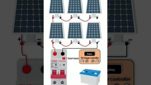Solar Series Parallel Connection #electric #electrical #shorts Solar Series Parallel Connection #electric #electrical #shorts