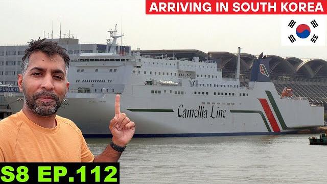 Finally Arriving in South Korea by taking the Ferry from Japan S8 EP 112 | Pakistan to Japan Finally Arriving in South Korea by taking the Ferry from Japan S8 EP 112 | Pakistan to Japan