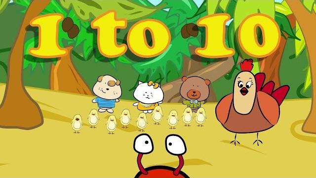 Считая 1-10 песни | Номер песни для детей | Поющий морж Считая 1-10 песни | Номер песни для детей | Поющий морж