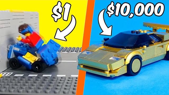 I Tested $1 vs $10,000 Lego Cars! I Tested $1 vs $10,000 Lego Cars!