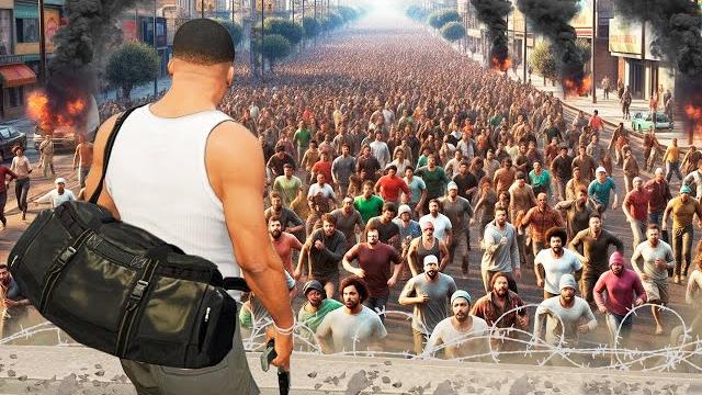 SAVING Michael's House from ZOMBIES in GTA 5! SAVING Michael's House from ZOMBIES in GTA 5!