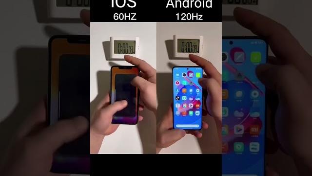 iphone 60 HZ vs android 120 HZ iphone 60 HZ vs android 120 HZ