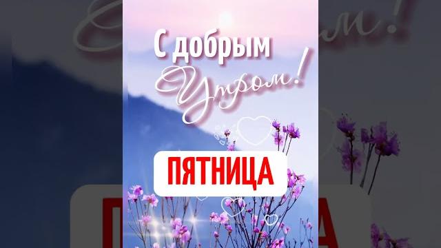 Пятница ️С добрым утром! #ПятницаДоброеУтро Пятница ️С добрым утром! #ПятницаДоброеУтро