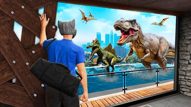 SAVING Franklin's HOUSE from DINOSAURS in GTA 5! SAVING Franklin's HOUSE from DINOSAURS in GTA 5!