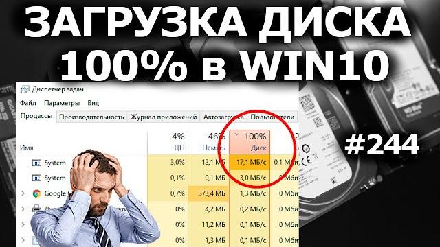 ЗАГРУЗКА ДИСКА 100% в Windows 10. 8 причин и решений ЗАГРУЗКА ДИСКА 100% в Windows 10. 8 причин и решений