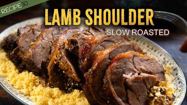 Slow-Roasted Lamb Shoulder with Saffron & Ginger Slow-Roasted Lamb Shoulder with Saffron & Ginger