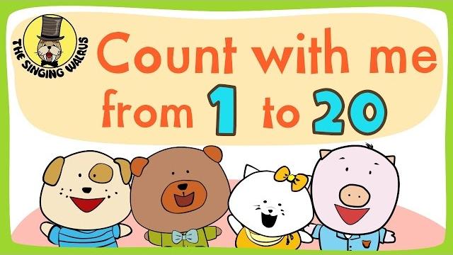 Number song 1-20 for children | Counting numbers | The Singing Walrus Number song 1-20 for children | Counting numbers | The Singing Walrus