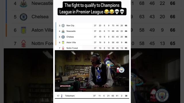 Newcastle, Man City, Aston Villa, Chelsea, and Nottingham in the fight for Champions League like .. Newcastle, Man City, Aston Villa, Chelsea, and Nottingham in the fight for Champions League like ..