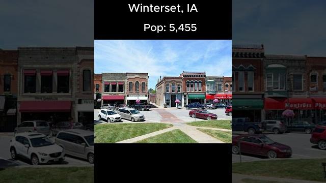 Random US Towns: Winterset, IA #shorts Random US Towns: Winterset, IA #shorts