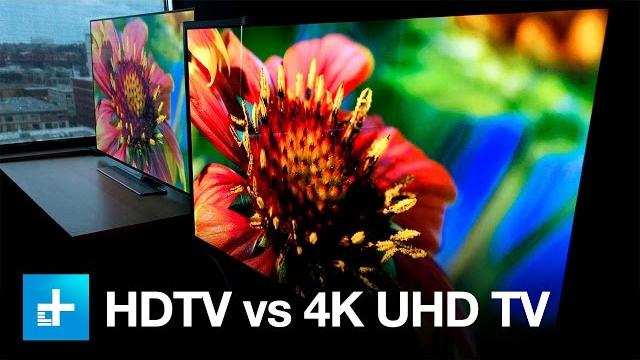 4K UHD TV vs. 1080p HDTV - Side by Side Comparison 4K UHD TV vs. 1080p HDTV - Side by Side Comparison