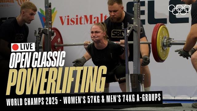 LIVE Powerlifting | Women's 57kg & Men's 74kg A-Groups | World Classic Open Championships LIVE Powerlifting | Women's 57kg & Men's 74kg A-Groups | World Classic Open Championships