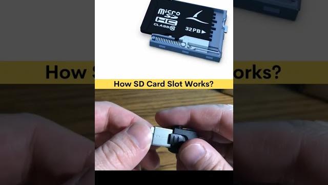 This is how, SD card slot work @3dcadpanda This is how, SD card slot work @3dcadpanda