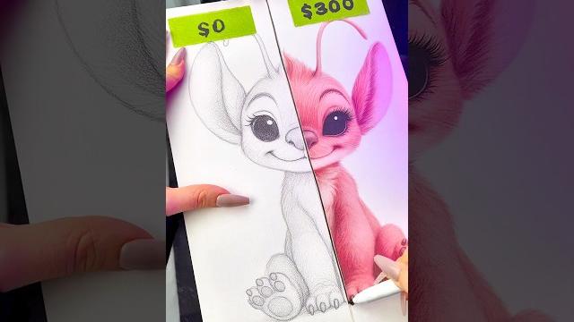 Drawing Angel with $0 #stitch #disney #drawing #pencildrawing #artist #art #lilo #challenge Drawing Angel with $0 #stitch #disney #drawing #pencildrawing #artist #art #lilo #challenge