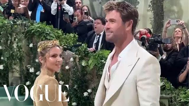 Chris Hemsworth & Elsa Pataky Arrive at Met Gala 2024 Chris Hemsworth & Elsa Pataky Arrive at Met Gala 2024