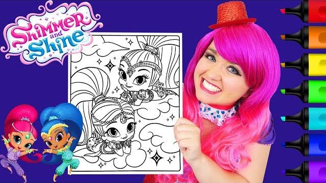 Coloring Shimmer and Shine Genies Coloring Page Prismacolor Paint Markers | KiMMi THE CLOWN Coloring Shimmer and Shine Genies Coloring Page Prismacolor Paint Markers | KiMMi THE CLOWN